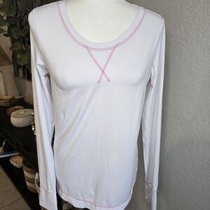 Lilly Pulitzer Women's UFP +50  Luxletic Renay Cross Stitch Sunguard M White